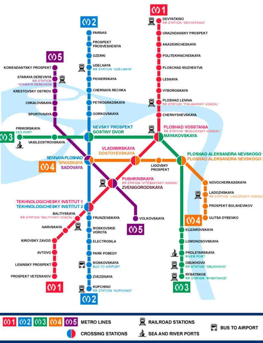 Metro спб карта